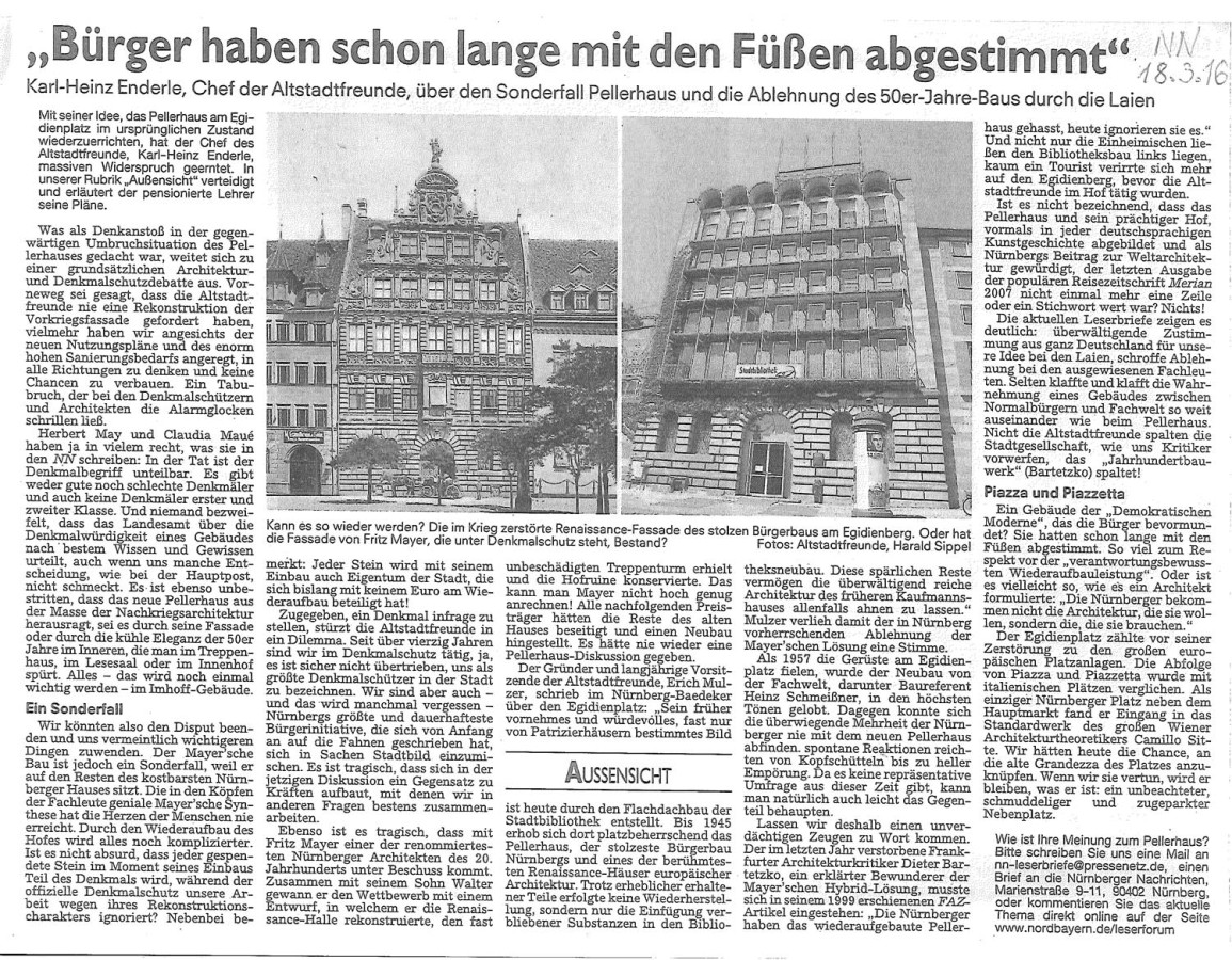 Pellerhaus Zeitungsartikel