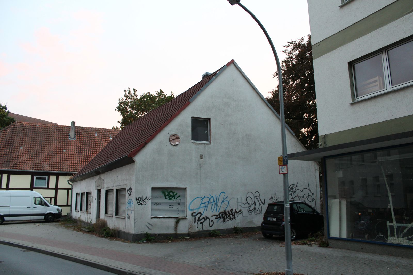 Abrisshaus in der Thomästraße