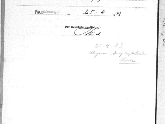 LRA Feuchtwangen, Baupläne, Feuchtwangen, Nr- 240 aus 1921, Aufnahme 11