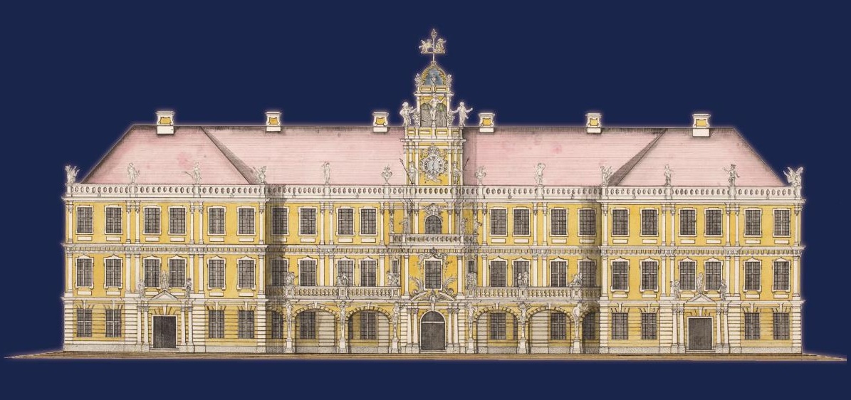 Schloss Neustrelitz Barock-Rokoko-Fassade von 1755