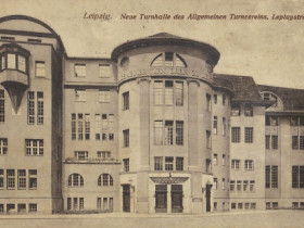 Leipzig Leplaystraße 11 Turnhalle um 1900